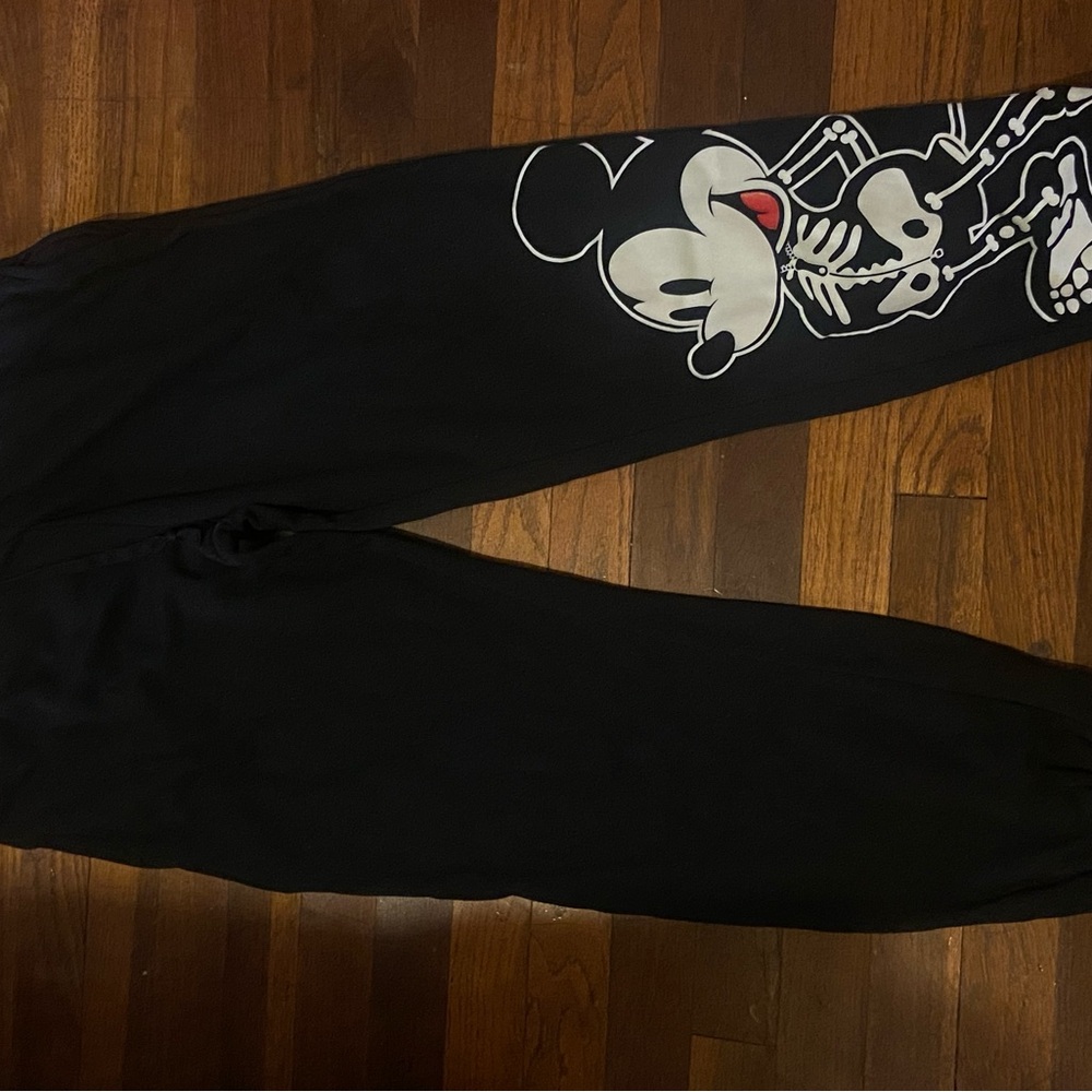 Disney Black Mickey Skeleton Pants